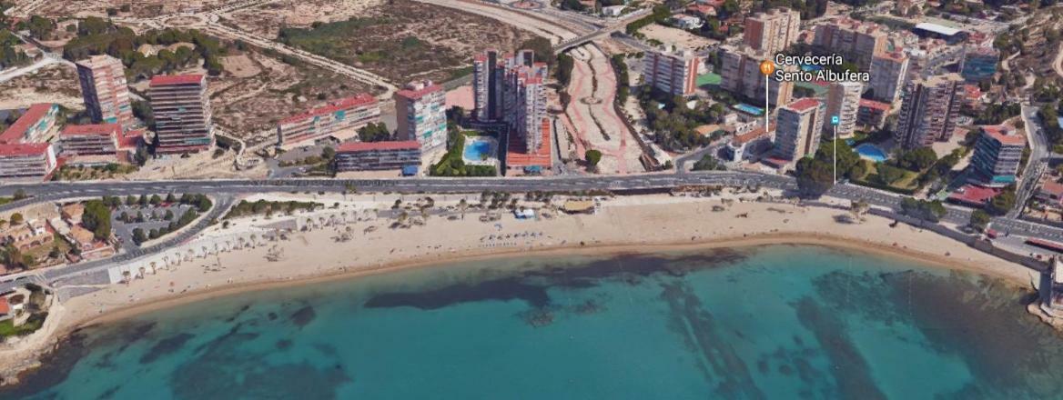 Apartamento En 1ª Linea Con Piscina Alicante Eksteriør bilde